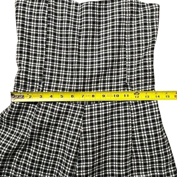 Faithful the Brand Liv Linen Jumpsuit Size 8 Gingham Check Retro Festival - Picture 11 of 16